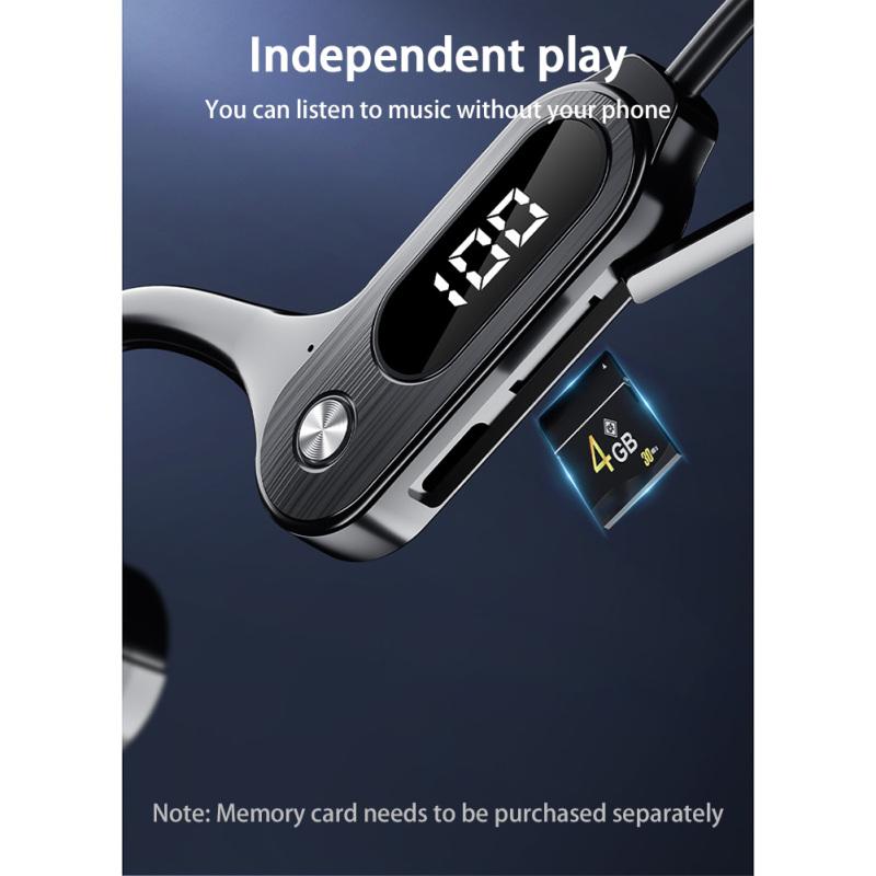 Bone Conduction Concept Bluetooth-compatible Earphone Lightweight Wireless Hanging Ear Sports