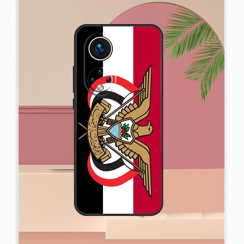 Yemen Coat of Arms Flag Case For Honor Magic 5 6 7 8 Pro Honor 400 Lite 200 X9c X9b X9a X8b X8a X8c 50 70 90 Cover