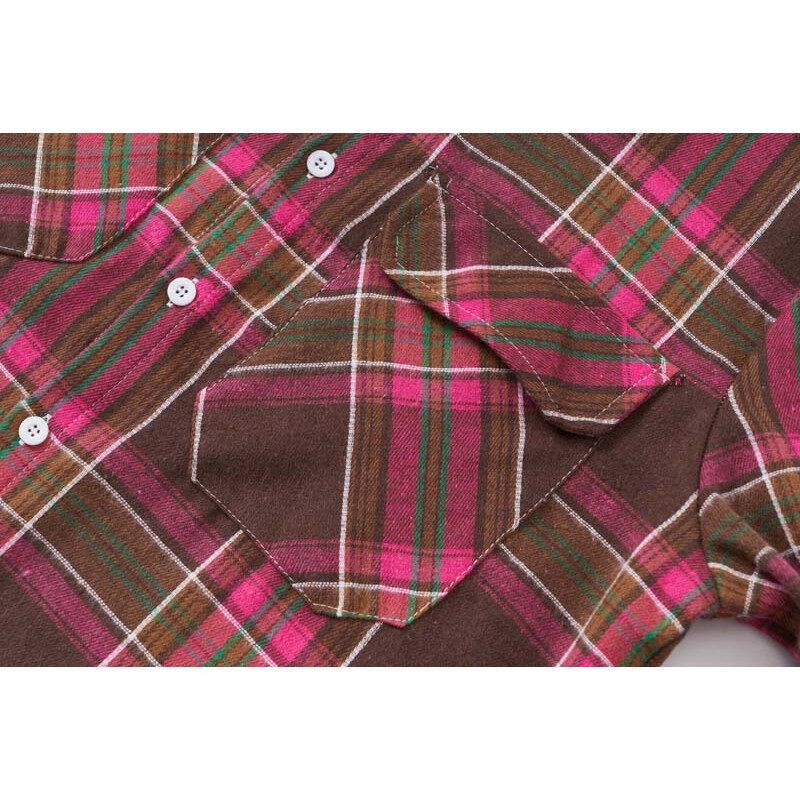 Men's Spring and Autumn Plaid Shirt Long Sleeve Cardigan Men's Grinding Shirt
