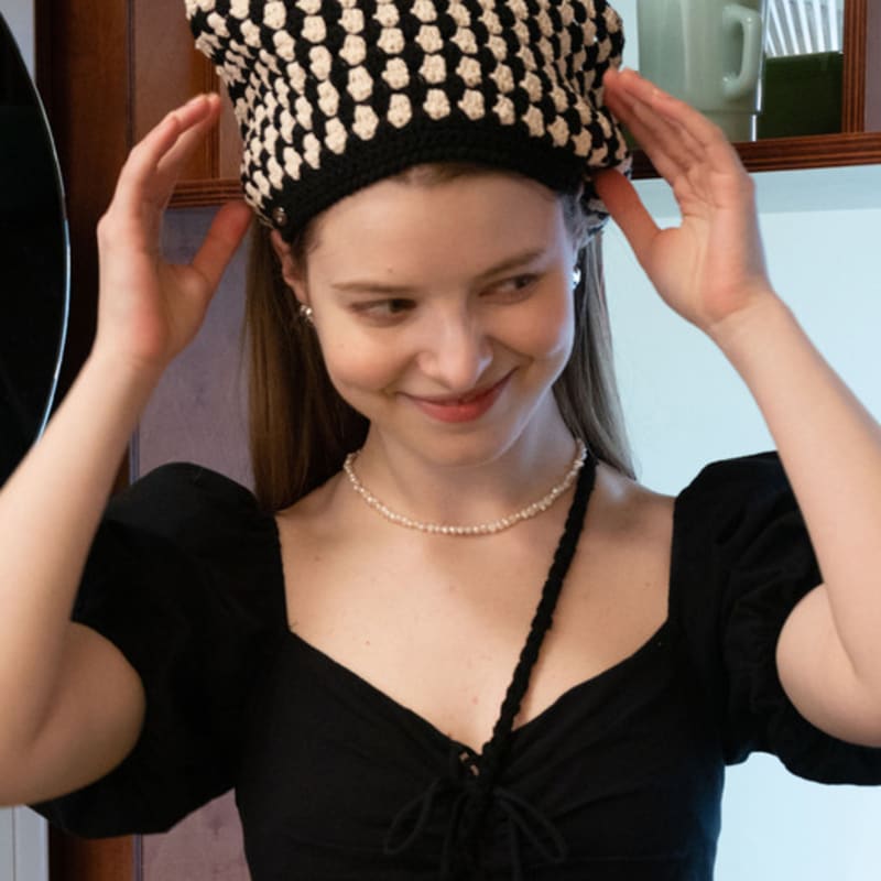 Slowslowly Nr. 137 / Lily Haarbandana _ Kwank (Lily Häkelstrick Haarbandana)