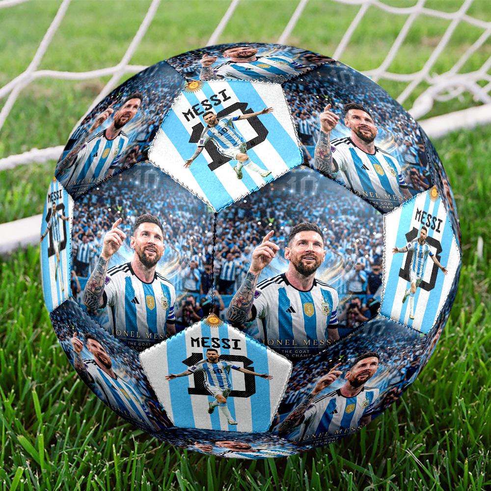 Messi 10 Number Leo Messi Soccer Legend Soccer Ball Size 5 Football Machinestitched Indooroutdoor Universal Football Perfect Gift For Sports Enthusias