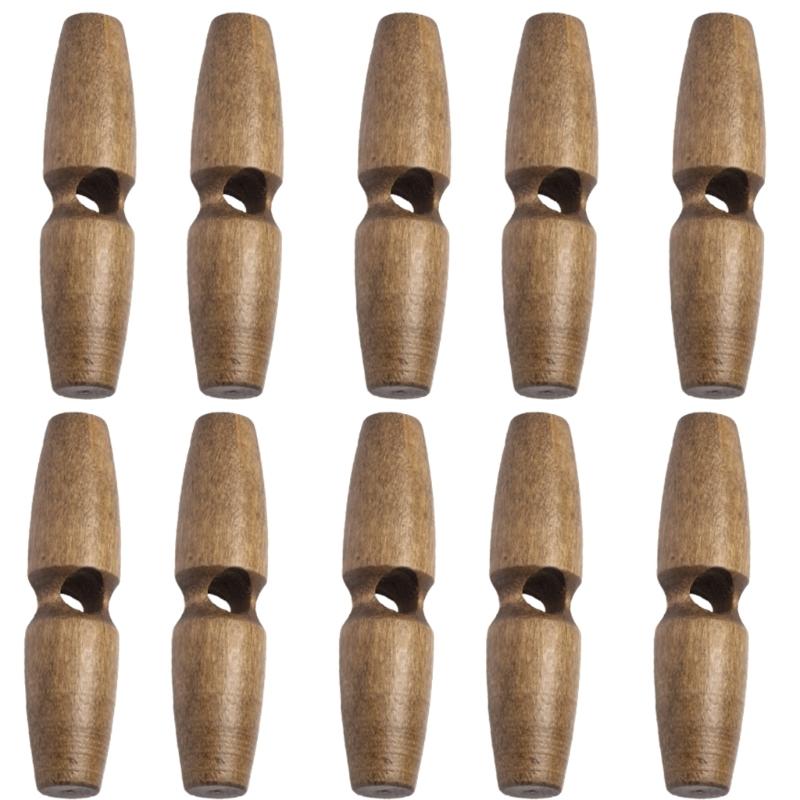 10 Stück Holzknöpfe Einloch Nähknöpfe Befestiger Für Handgemachte Kleidung Tasche Kleidung Dekoration Nähhandwerk