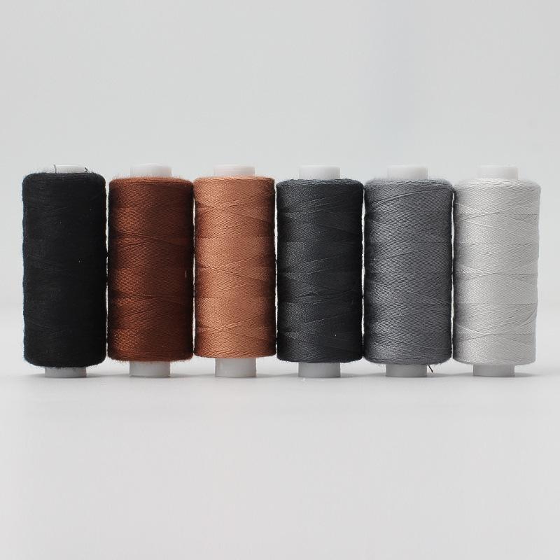 6 Rolls Polyester Sewing Thread Set Assorted Colors Polyester Sewing Machine Thread for Home DIY Manual and Mechanical Sewing