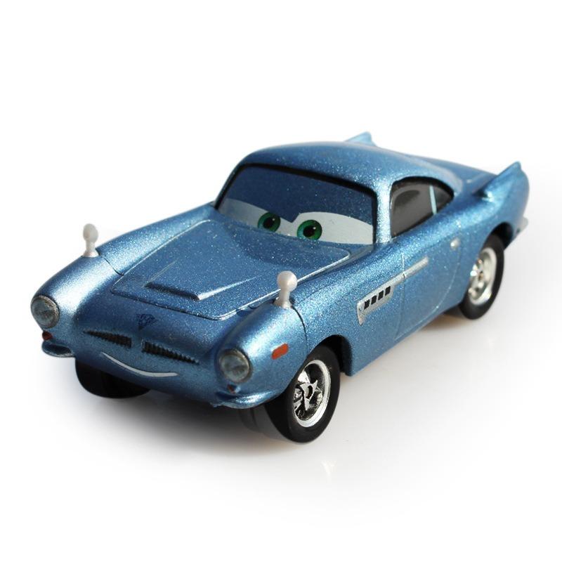 Pixar Cars 2 Giocattolo Saetta McQueen Jackson Storm Sceriffo Macchine da Corsa Dinoco Collezione Minivan Modello in Metallo Pressocolato Macchina da Corsa Bambini