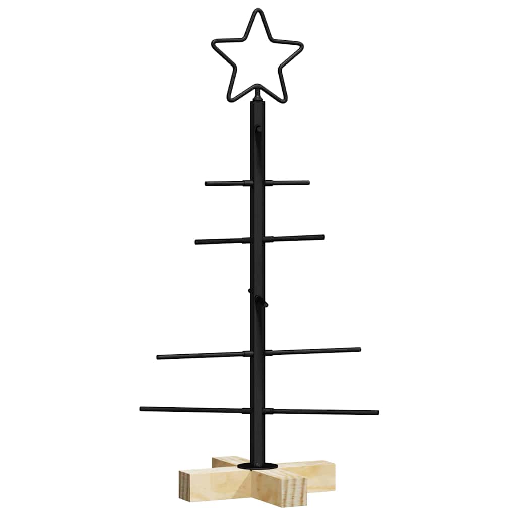 Metal Christmas Tree Black 59.5 cm Powder Coated Steel