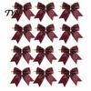 Luxury Style Christmas Tree Toppers Glitter Bow, Gold Sparkling Ribbon Hanging Ornament for Versatile Fabric Bows Parties Wreath Gift Box,
