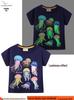 2026 Boys' Luminous Short-Sleeve Cartoon T-Shirt - Trendy European & American Summer Style