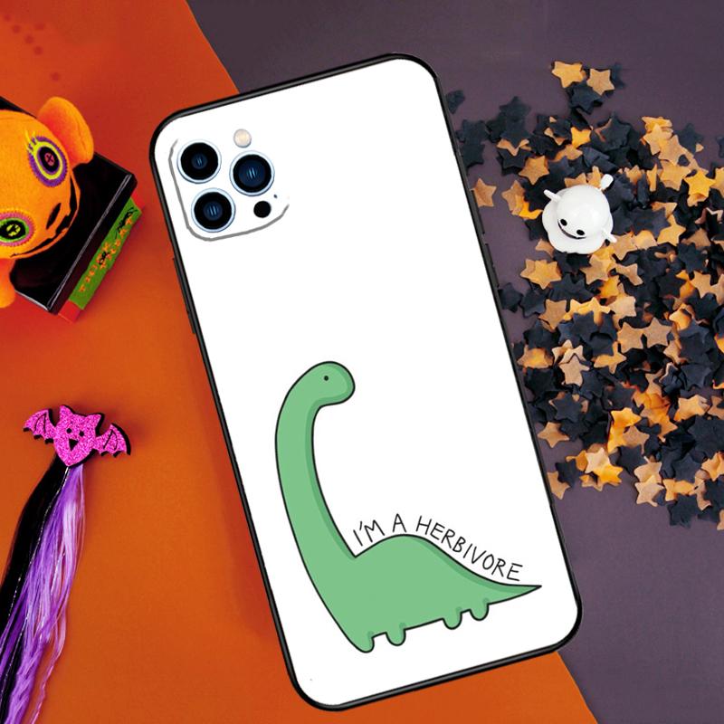 Cute Dino Bumper Case For iPhone 16 15 14 Pro Max 11 12 13 Pro Max Mini XR 16e 16 15 Plus Phone Cover