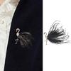 Handcrafted Sparkling Rhinestones Flamingo Pin With Feather Accessory Clothes Decoration For Party Or Casual Occasions