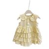 Mädchen Ärmelloses Prinzessin Kuchen Kleid - Sommer Baby Mode AXB206