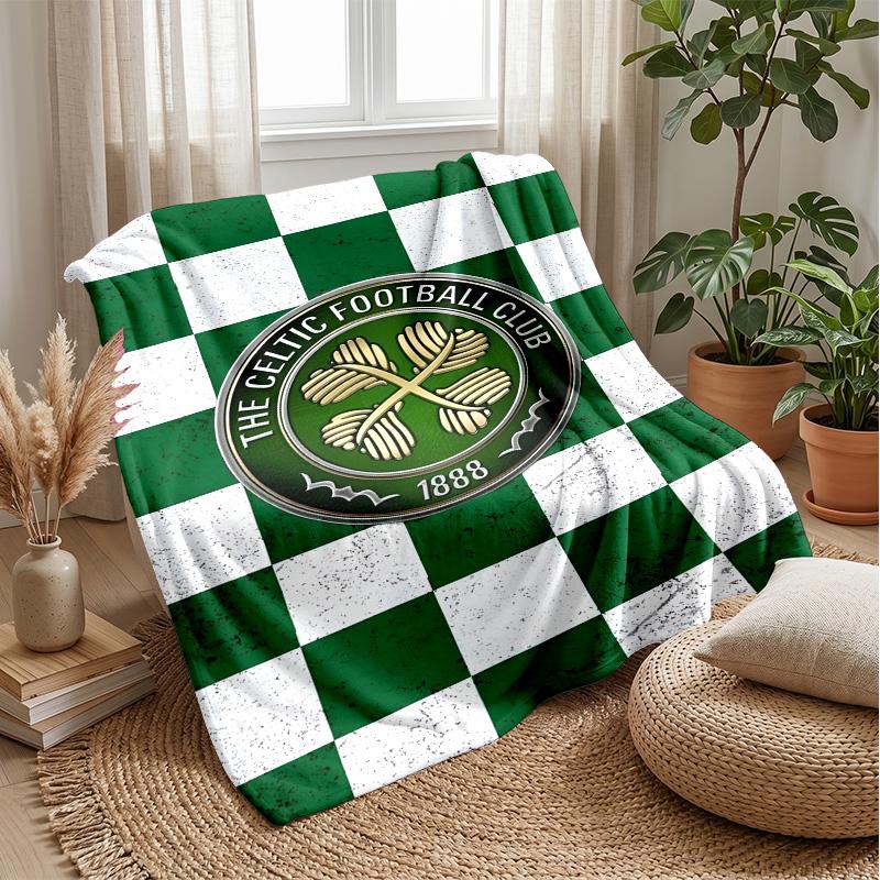 Celtic FC Theme Blanket Soft Flannel Fleece Blanket Warm Lightweight Throw Blanket for Home Sofa Bed