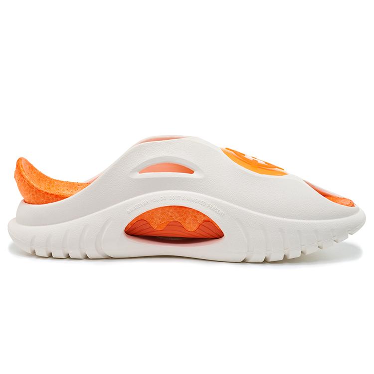 Rigoror Shark 1 Orange EVA Wasserdicht Rutschfest Weiche Pantoletten Unisex Sandalen Weiß Z123260506-2