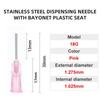 100pcs 6.5mm Dispensing Needle Glue Needle 0.5 Inch Suitable for All Glues Liquid Solder Paste Adhesives Dispenser Needle