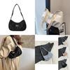 Chic And Minimalist Fall Commuter Crescent Shoulder Bag For Women In Four Colors