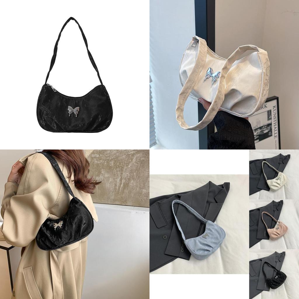 Chic And Minimalist Fall Commuter Crescent Shoulder Bag For Women In Four Colors