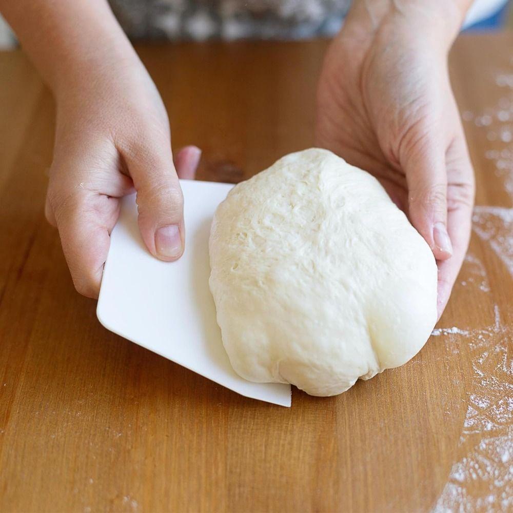 Durable Practical Pastry Dough Scrapers Green White Bowl Scraper  for Versatile Kitchen Use