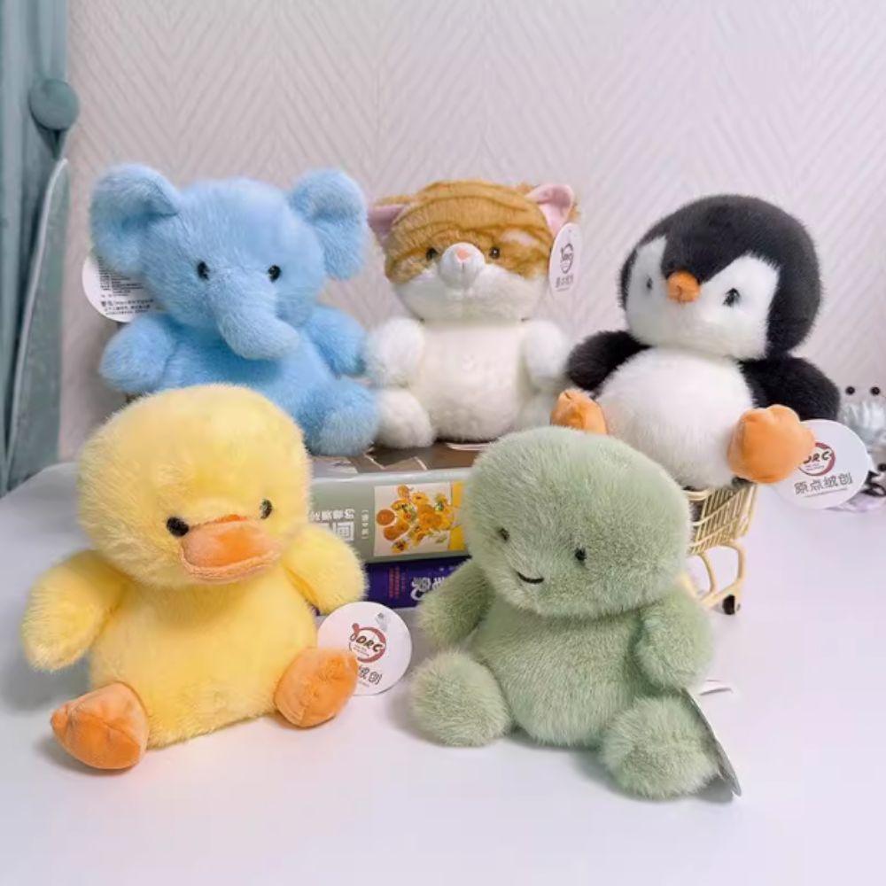 Duck Rabbit Sitting Animals Plush Table Doll Stuffed Penguin Pig Cat Animal Plush Toy Kids Toy