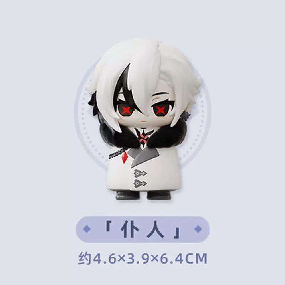 Genshin Impact Op Voorraad Fatui Harbingers Serie Blind Box Kawaii Trendy Q Versie Anime Figuur Collectie Desktop Verrassingscadeau