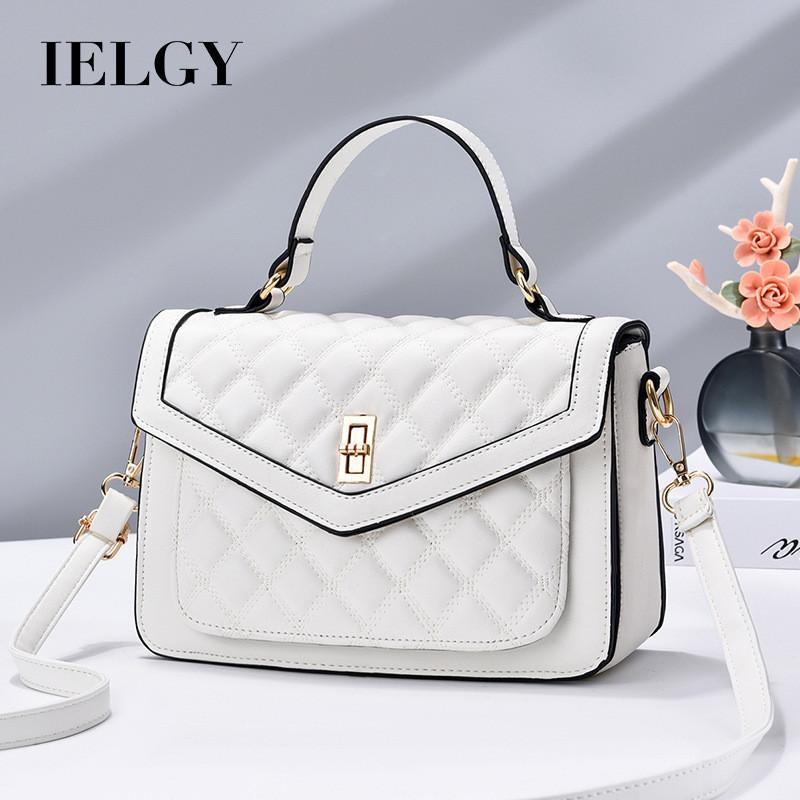 IELGY Fashion One-Shoulder Messenger Bag Diamond Portable Korean Casual One-Shoulder Messenger