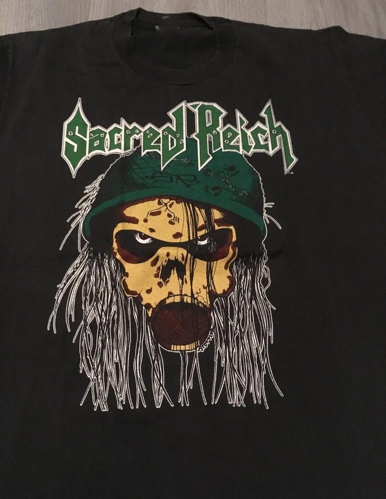 

Sacred Reich Violent Solutions 1988 Short Sleeve Black All Size Shirt QQ1114 Unisex T-Shirt XXXXL