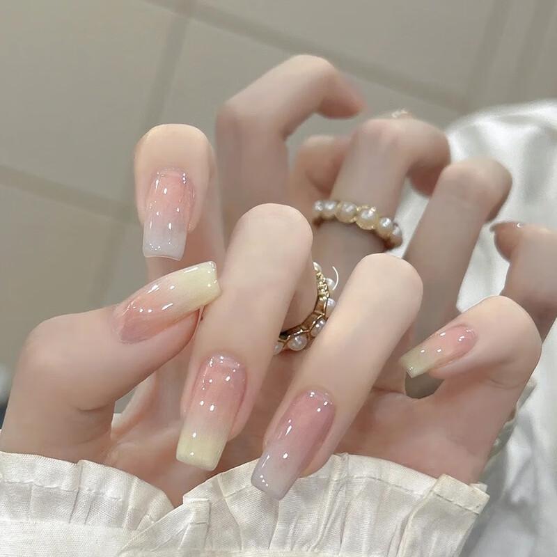 Fumai De Макарон Градиентные Балетные Накладные Ногти (5 коробок)