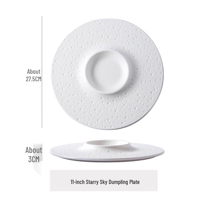 Nordic Minimalist Black & White Ceramic Baking Dish – High-end Display Plate for Influencers, Hotels & Restaurants