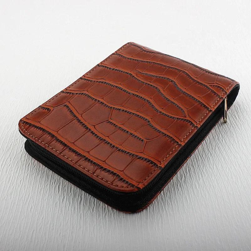 Luxury PU Leather 12 Slots Fountain Pen Case Box Office School Stationery Pen Storage Pouch Holder