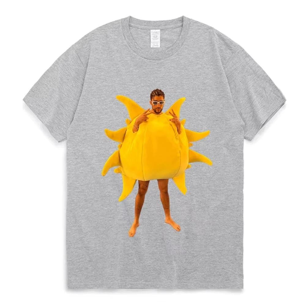 

2026 Bad Bunny Neverita Video Sol T Shirt Hip Hop Fashion Funny Graphic TShirt Womens Unisexs Streetwear T Shirt Cotton Tees 4XL
