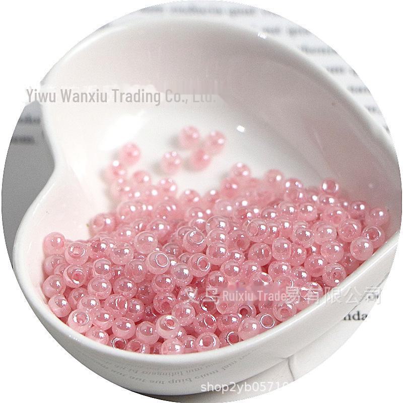 High-Quality 4mm Cream Imitation Ice Rice Beads for DIY Necklaces & Bracelets