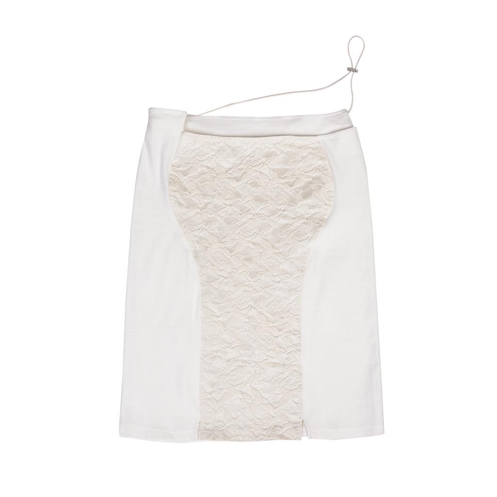 Lulu Jacquard String Skirt [Ivory]