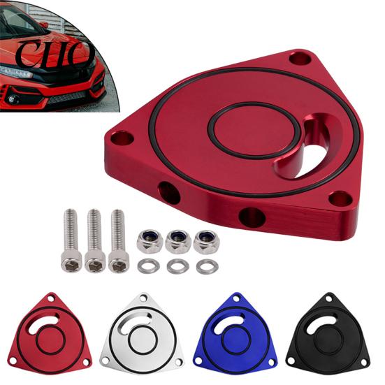 Precise Fit Turbo Valve Gasket BOV Plate for Honda Civic 2015-2021 1.5T, Embedded Rubber Turbocharger Aluminum Blow Off Replacement, Exhaust Seal High