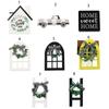 Wooden Hanging Sign DIY Car Ornaments Rustic Farmhouse Accessories  Wall Decor
