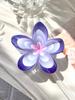 Hawaiian Flower Hair Claw Clips for Women,Gradient Large Barrette for Thick Hair,No-slip Hairpins Women Beach Hair Accessories