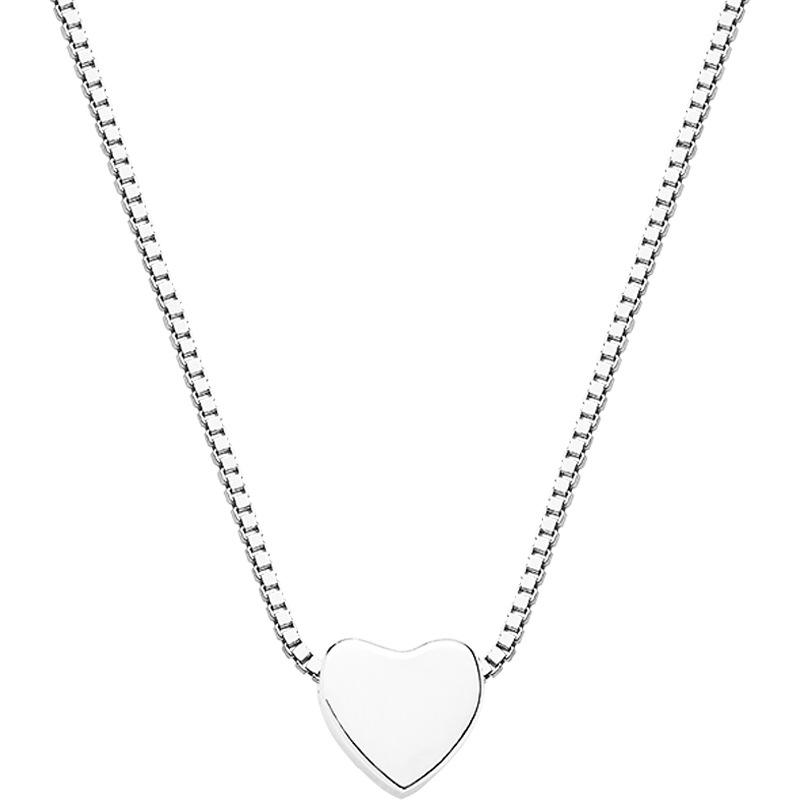 

Японское ожерелье-сердечко с любовью, шейная цепочка, женское простое литературное ожерелье-ключица, женские школьные аксессуары для подарка на день рождения