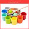 Wooden Baby Bead And Ball Color Matching Toy For Early Childhood Learning
