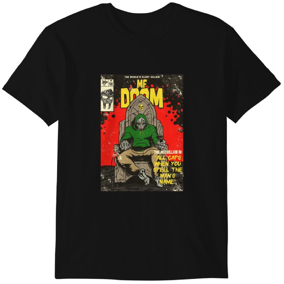 Футболка MF Doom, Забавная черная хлопковая футболка, Классическая футболка S