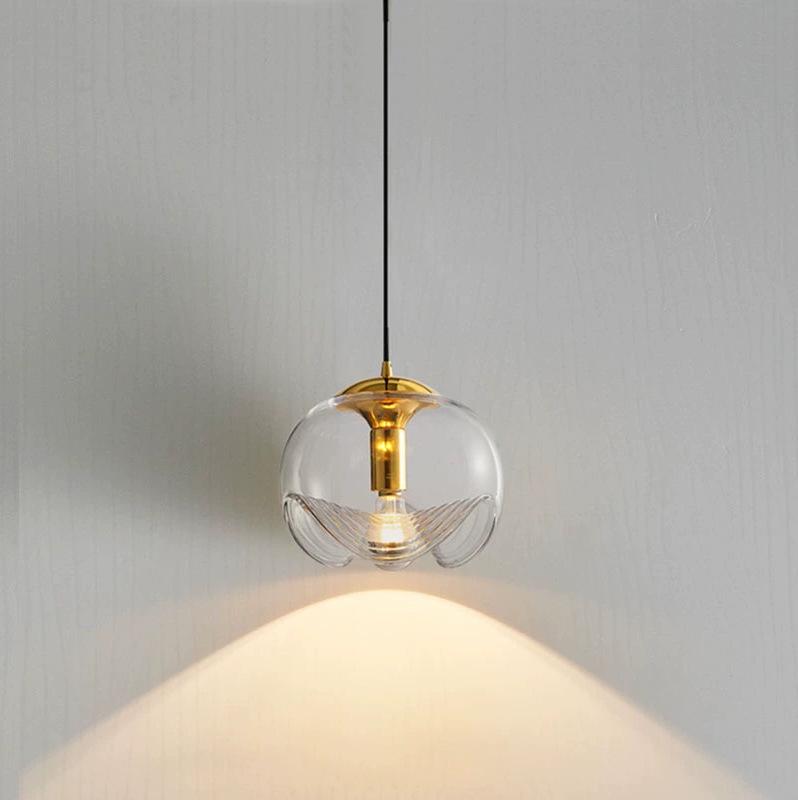 Bauhaus Glass Pendant Light: Post-Modern Nordic Style for Kitchen, Bar, Living Room, Bedroom, or Bedside Lighting