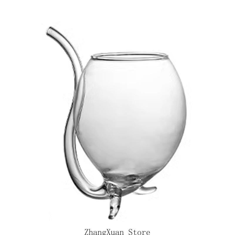 Efficient Cocktails Glass Creative Molecular Cocktails Champagnes Glass with Drink Tube for Parties and Special Event