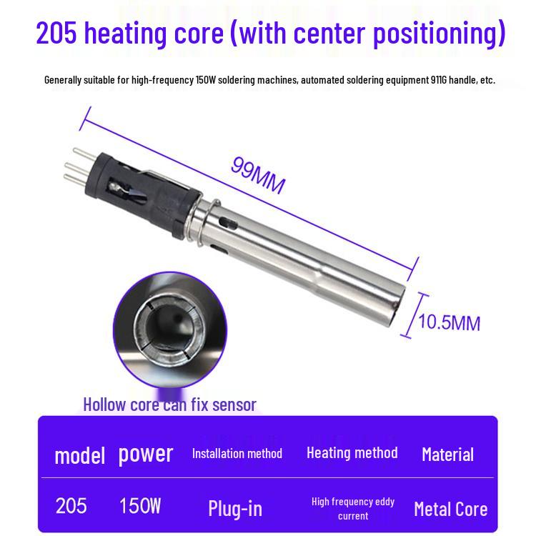 90W 203H/205H High-Frequency Soldering Iron Heating Core & Wire Accessory for Soldering Stations