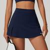 Oiob High Waist Yoga Short Pantskirt Breathable Running Fitness Feather Tennis Skirt Ladies Safety Sports a-Lineskirt