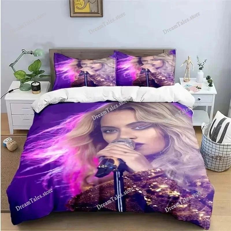 Pop Female Singer B-Beyonce Bedding Set Boys Girls Twin Queen King Size Duvet Cover Pillowcase Bed Boys Adult Home Textileextile