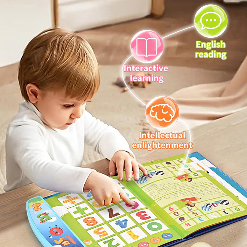 Elektronisches Hörbuch für Kinder, zum Zeigen und Lesen, Hörbücher, Früherziehungsgerät, Kognitives Buch, Lernen, Englische Spielzeuge, Kleinkindgeschenke