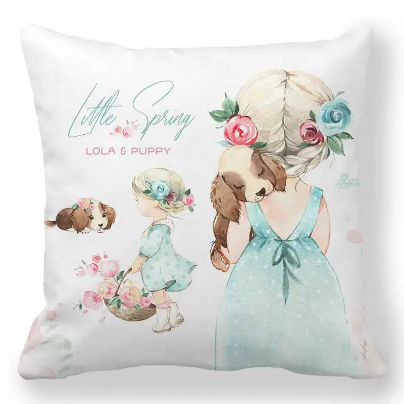 Velikonoční zajíček s potiskem povlak na polštářek jarní velikonoční vajíčko zajíc povlak na polštář domácí dekorace 40/45/50/60 cm