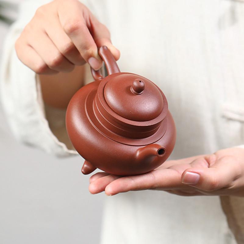 Chinese Creative Yixing Purple Clay Teapot Household Handmade Tea Pot Beauty Tea Infuser Kettle Zisha Tea Set Collection 130ml
