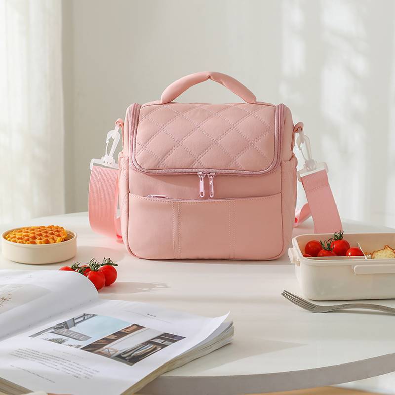 Borsa termica moderna in tessuto Oxford per il pranzo per impiegati e studenti