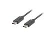 Kabel USB 2.0 Lanberg Type-C M/M 1m Czarny