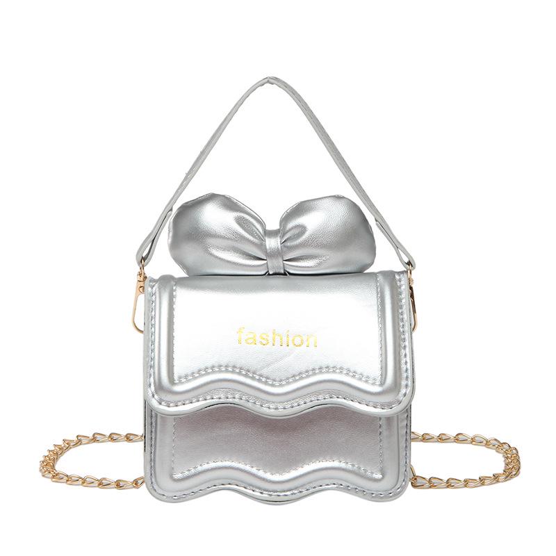 Sweet Girl 2025 Mini Lipstick Women's Crossbody Bag with Bow Chain
