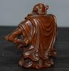 Chinese Natural Boxwood Carved Exquisite Figures Statue Wooden Figurines Art