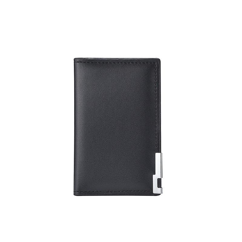Slim Mens Bifold Wallet PU Leather Card Holder Minimalist Urban Style Lightweight Multi-Card Compartment