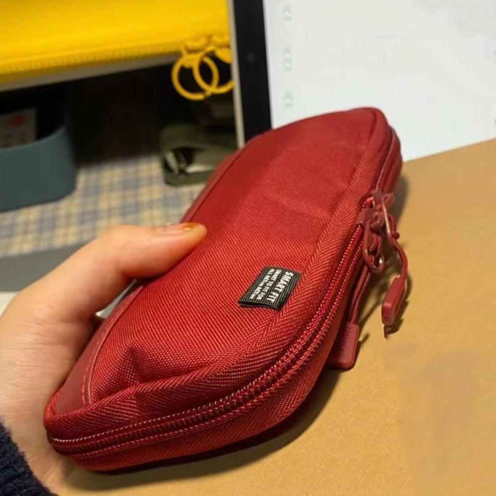 Oxford Cloth Multifunctional Pencil Bag Stationery Organize Desktop Storage Bag  Office